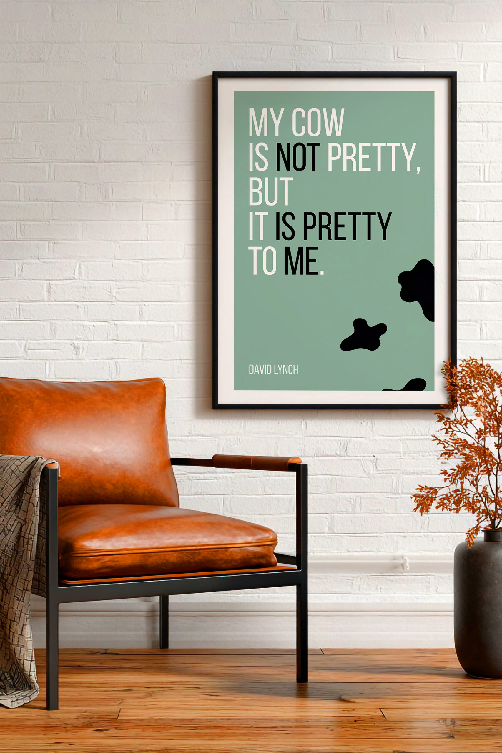 Tipografski poster sa citatom Davida Lyncha